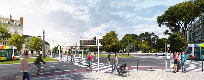 ©Angers Loire Métropole : Nouvel itinéraire de la ligne A, passant devant le Centre des Congrès
